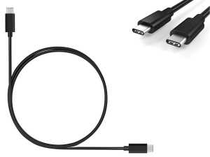 USB-C To USB-C (USB Type-C) OTG �arj ve Data Kablosu - Siyah