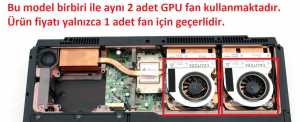 Clevo M980NU Notebook Fan / GPU-VGA
