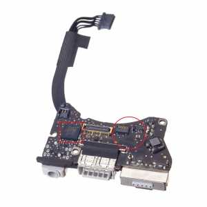 Apple MacBook Air A1465 Power Jack IO Board / MagSafe2, USB, Audio - Ver.2