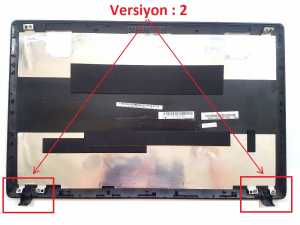 Lenovo G580, G580A, G580AX, G580AY Notebook Lcd Cover / Siyah - Ver.2