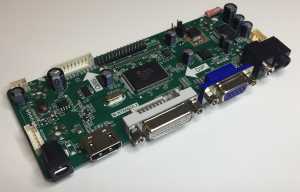 A/D Kit - HDMI, DVI, VGA Lcd Adapter - 17.3 inch HD+