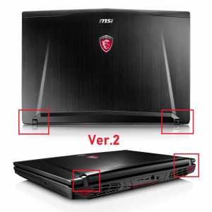 MSI GT72 Notebook Lcd Back Cover - Ver.2 - Siyah