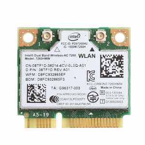 Intel Dual Band Wireless-AC 7260HMW 802.11ac 5GHz 300-867 Mbps Notebook WiFi Card
