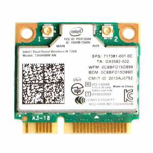 Intel Dual Band Wireless-N 7260HMW AN 802.11abgn 5GHz 300 Mbps Notebook WiFi Card