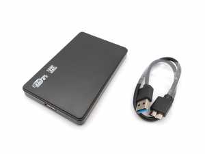 2.5-inch Hard Disk (HDD) Kutusu - USB 3.0 SATA 4.8 Gbps - Plastik - Siyah