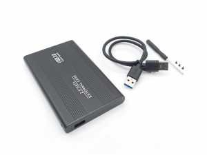 2.5-inch Hard Disk (HDD) Kutusu - USB 3.0 SATA 4.8 Gbps - Al�minyum - Siyah