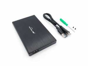 2.5-inch Hard Disk (HDD) Kutusu - USB 3.0 SATA 4.8 Gbps - F�r�alanm�� Al�minyum - Siyah