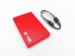 2.5-inch Hard Disk (HDD) Kutusu - USB 3.0 SATA 4.8 Gbps - Plastik - K�rm�z�