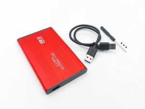 2.5-inch Hard Disk (HDD) Kutusu - USB 3.0 SATA 4.8 Gbps - Al�minyum - K�rm�z�