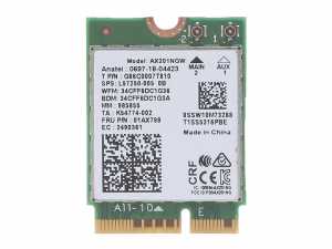 Intel Wi-Fi 6 AX201NGW 802.11ax 5GHz 3000 Mbps Notebook WiFi Card