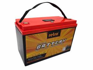 RETRO 12.8V 100Ah 1280Wh LiFePO4 Batarya (Bluetooth �zlemeli BMS)