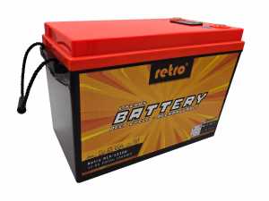 RETRO 12.8V 200Ah 2560Wh LiFePO4 Batarya (Bluetooth �zlemeli BMS)