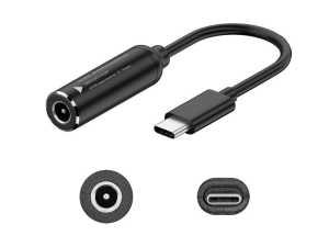 65W 5.5 x 2.5 mm Standart U� To USB-C (Type-C) D�n��t�r�c� Aktif �arj Kablosu
