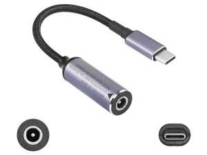90W 5.5 x 2.5 mm Standart U� To USB-C (Type-C) D�n��t�r�c� Aktif �arj Kablosu
