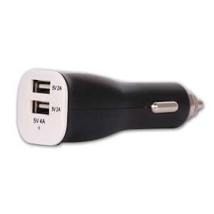 RETRO 5V 4A iPad, Tablet, Telefon USB Ara� �arj Adapt�r� - Siyah - �ift USB