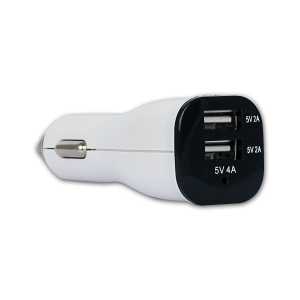 RETRO 5V 4A iPad, Tablet, Telefon USB Ara� �arj Adapt�r� - Beyaz - �ift USB