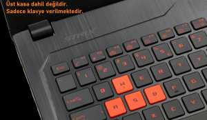 Asus GL702Z Notebook Klavye - Tu� Tak�m� / TR - Backlit