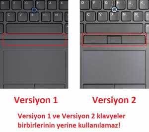 Dell Latitude E7450 Notebook Klavye - Tu� Tak�m� / Ver.1 - TR - Backlit