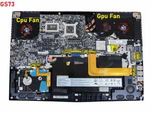 MSI GS73, GS73 8RF Stealth, GS73VR, GS73VR 7RG Stealth Pro, ... vb Notebook Fan / Ver.2 (GPU-VGA)