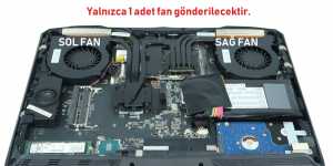 MSI GT62, GT62VR, GT62VR 7RE Dominator Pro, ... vb Notebook Fan / SA�