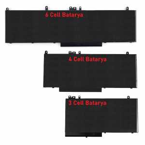 Dell JY8D6, 0JY8D6 Notebook Bataryas� - Pili / RETRO - 3 Cell