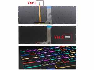 MSI GS73, GS73 8RF Stealth, GS73VR, GS73VR 7RG Stealth Pro, ... vb Notebook Klavye - Tu� Tak�m� / Ver.2 - Siyah - TR - Backlit - RGB