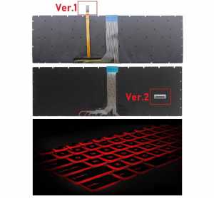 MSI WS75 Notebook Klavye - Tu� Tak�m� / Ver.2 - Siyah - TR - Backlit - RGB - K�rm�z� Tu�