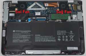 Hp SPS-829296-001 Uyumlu Notebook Fan / Ver.1 (Sa� Fan)