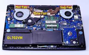 Asus GL702V Notebook Fan / Ver.1 - Sa� Fan