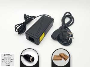 24V 3A 72W 4-Pin DIN Erkek 4PIN2 AC Adapt�r - �arj Cihaz� / RETRO