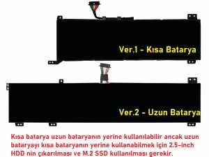 Lenovo Legion 5P-15IMH05H Notebook Bataryas� - Pili / RETRO - Ver.1
