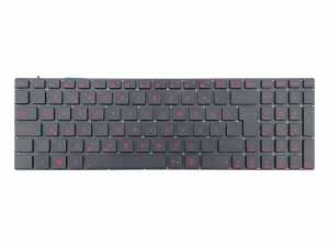 NSK-UPN2M Notebook Klavye - Tu� Tak�m� / Siyah - TR - Backlit - K�rm�z� Tu�