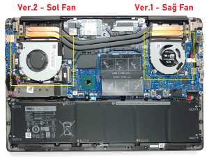 Dell Vostro 7590 Notebook Fan / Ver.1 (Sa� Fan)