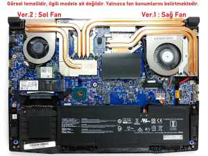 MSI Bravo 15 C7V Notebook Fan / Ver.2 (Sol Fan)