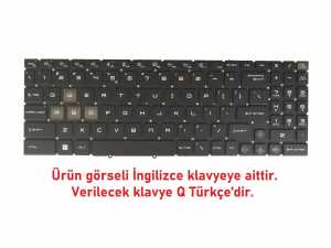 MSI Vector 16 HX A14V Notebook Klavye - Tu� Tak�m� / Siyah - TR - Backlit - Ver.1 - Per-Key RGB - WASD