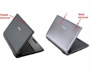 Asus N53, N53D, N53Da, N53J, N53Jf, N53Jg, N53JL, N53Jn, N53Jq, N53S, N53Sm, N53Sn, N53Sv, N53T, N53Ta, N53Tk Notebook Lcd Cover / Siyah - Plastik
